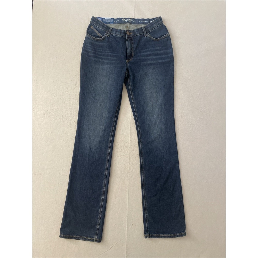 112352988 Wrangler Womens The Ultimate Riding Jean Mid Rise Bootcut Willow 32x36